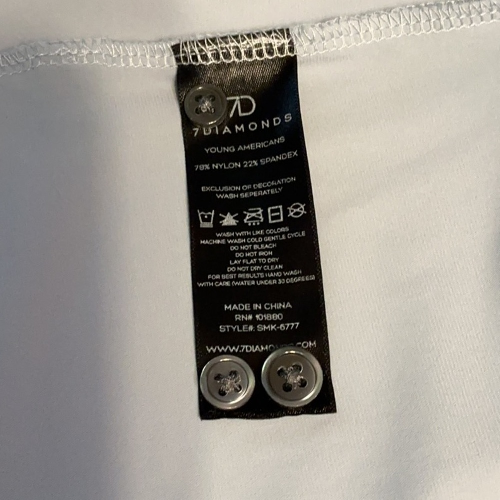 7D 7 Diamonds Liberty 4-Way Stretch Button Up Light Blue Shirt Size L - Picture 7 of 7